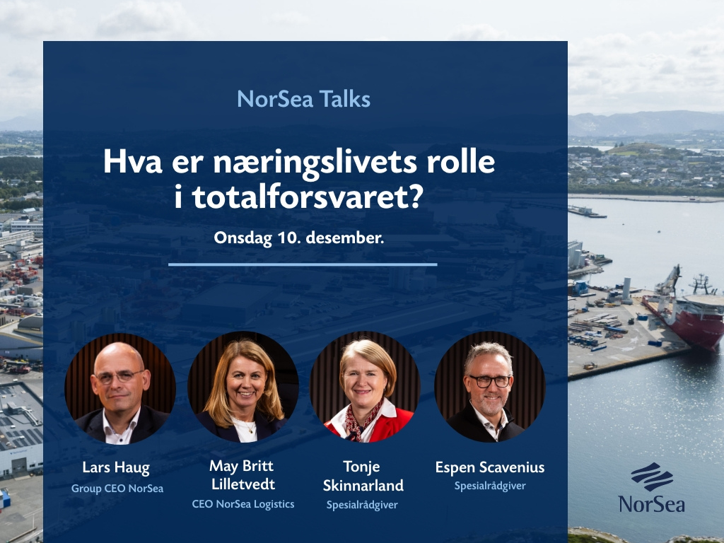 NorSea Talks: Hva er næringslivets rolle i totalforsvaret?